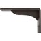 Ekena Millwork Embrey Steel Bracket, Hammered Gray 2"W x 6"D x 3 3/4"H BKTM02X06X03EBHGY - alternate 4